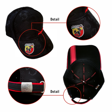 Abarth Cap Visiera Curva - Black